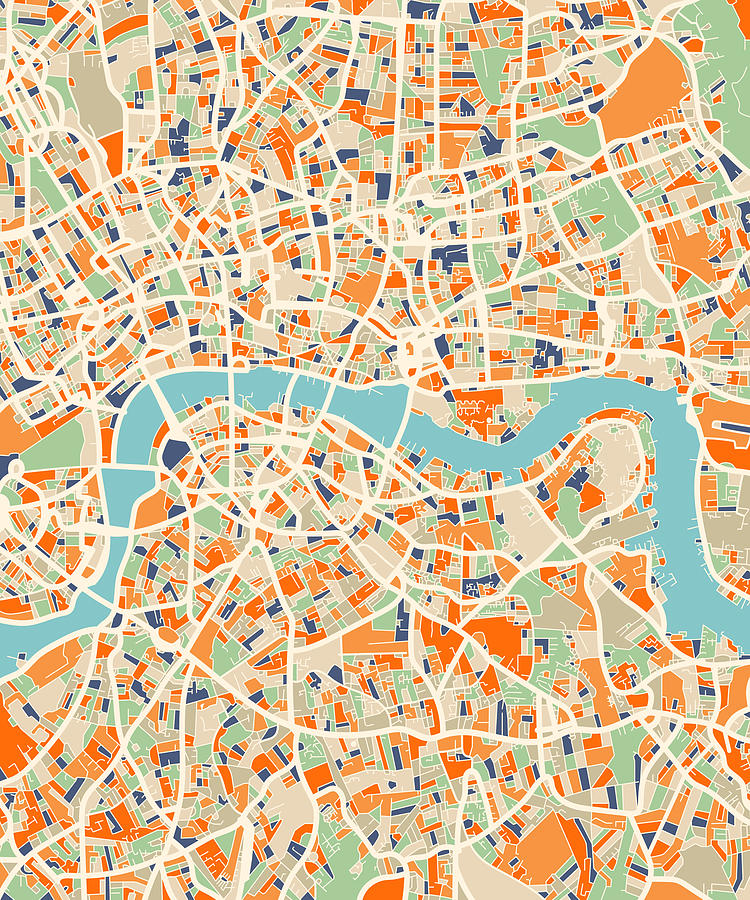 London Map Digital Art by Barbara Vigano' - Fine Art America