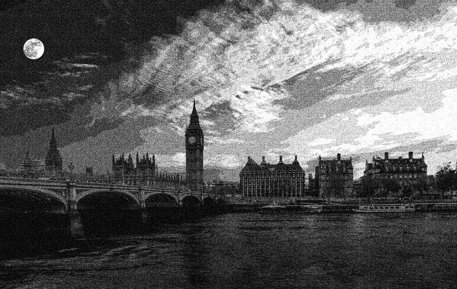 London Westminster Landmark England #1 Painting by Celestial Images
