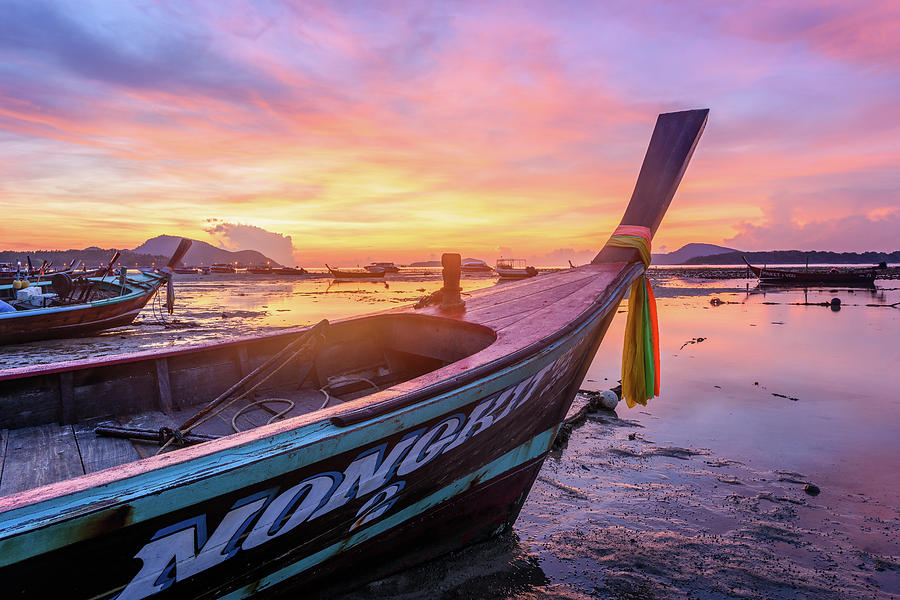 Long-tail Boat Photograph by Andreas Hagspiel | Fine Art America