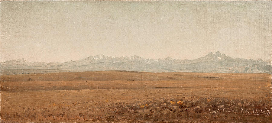 Longs Peak Colorado #2 Painting by Sanford Robinson Gifford
