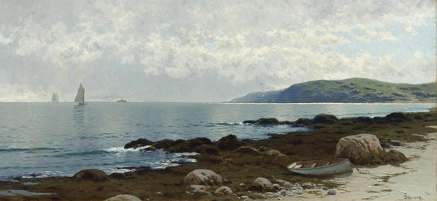 Alfred Thompson Bricher Painting - Looking Out to Sea #2 by Alfred Thompson Bricher