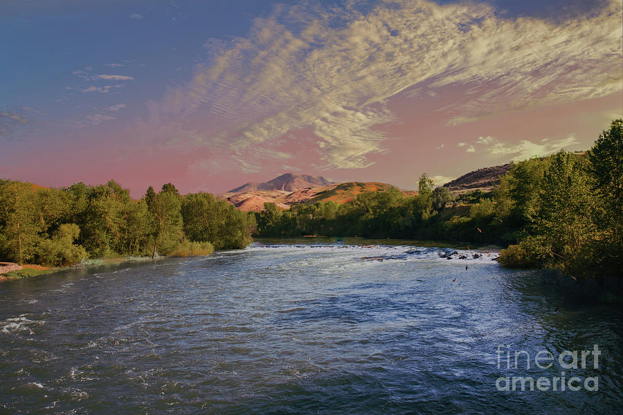 Looking Up The Payette River #1 Photograph by Robert Bales