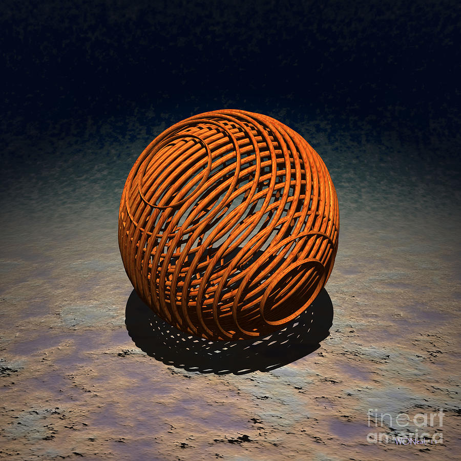 Ball Digital Art - Loom 2 by Walter Neal