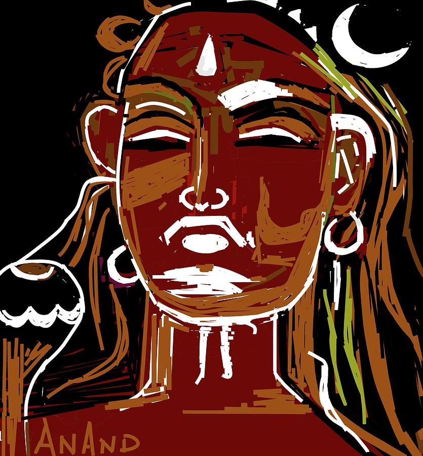 Lord Shiva #2 Digital Art by Anand Swaroop Manchiraju
