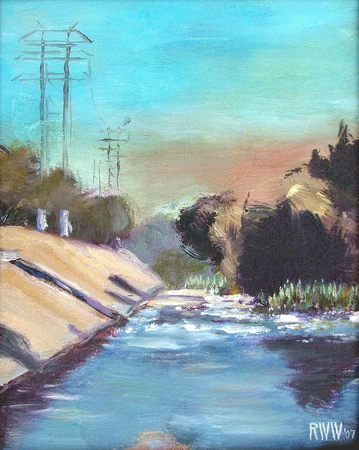 Los Angeles River #1 Painting by Richard  Willson