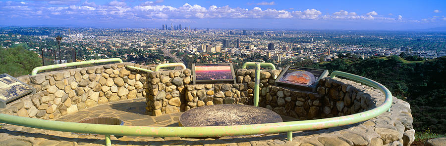 City Of Angels Photograph - Los Angeles Skyline From Mulholland #1 by Panoramic Images