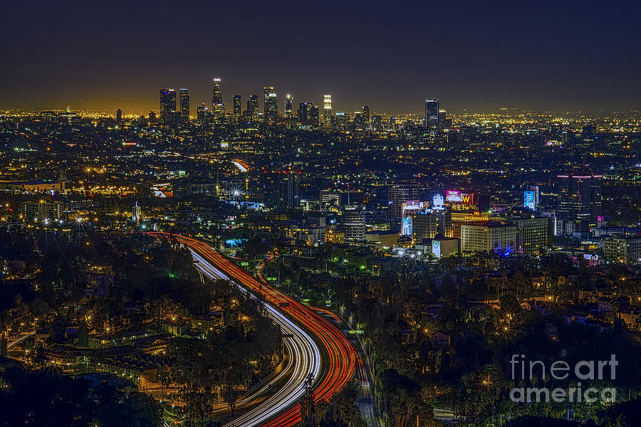 Los Angeles Photograph - Los Angeles Sunrise #1 by Art K