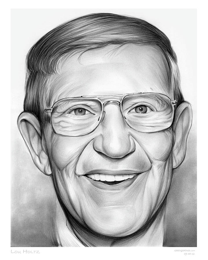 Lou Holtz Drawing