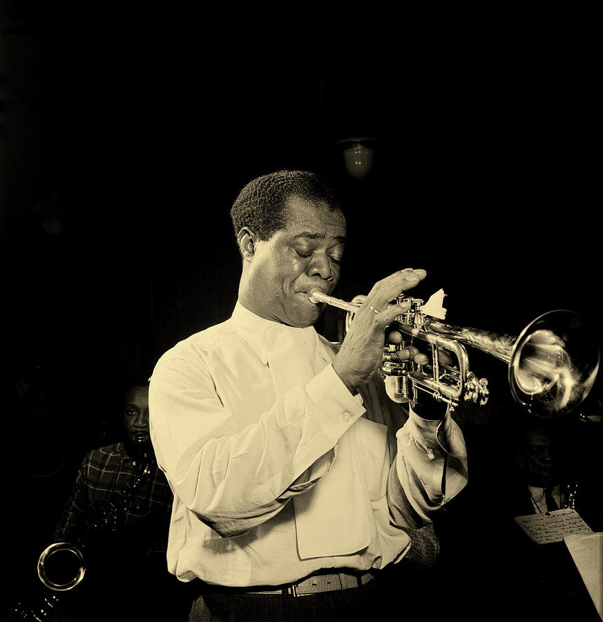 Louis Armstrong at Carnegie Hall, 1947 #1 Photograph by Mountain Dreams