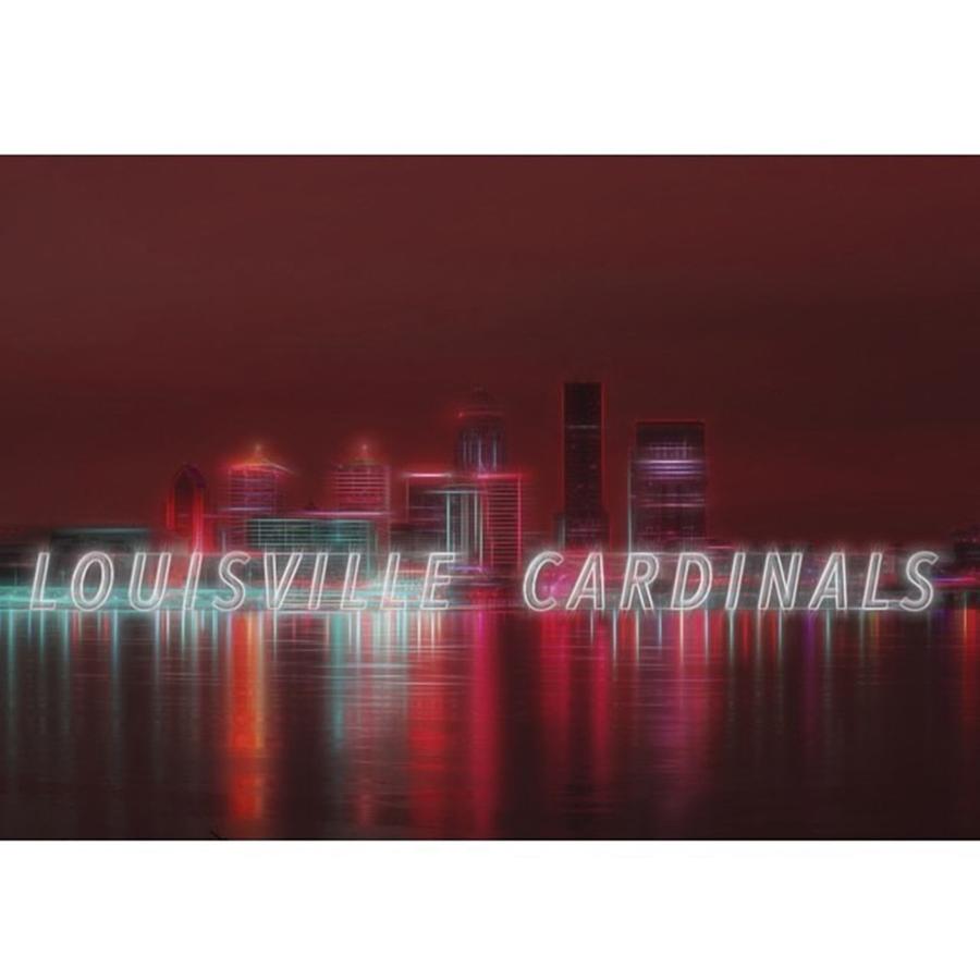 Football Photograph - #louisville #cardinals #1 by David Haskett II