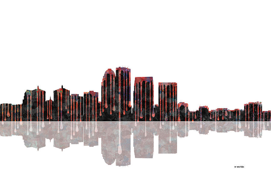 Louisville Kentucky Skyline #1 Digital Art by Marlene Watson