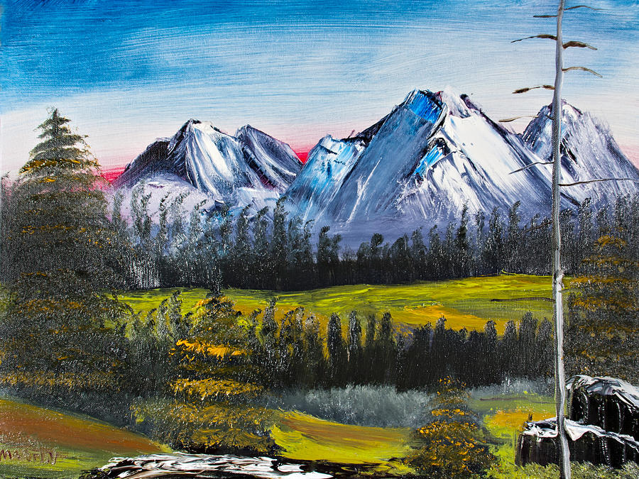 Love Can Move Mountains #2 Painting by David Martin