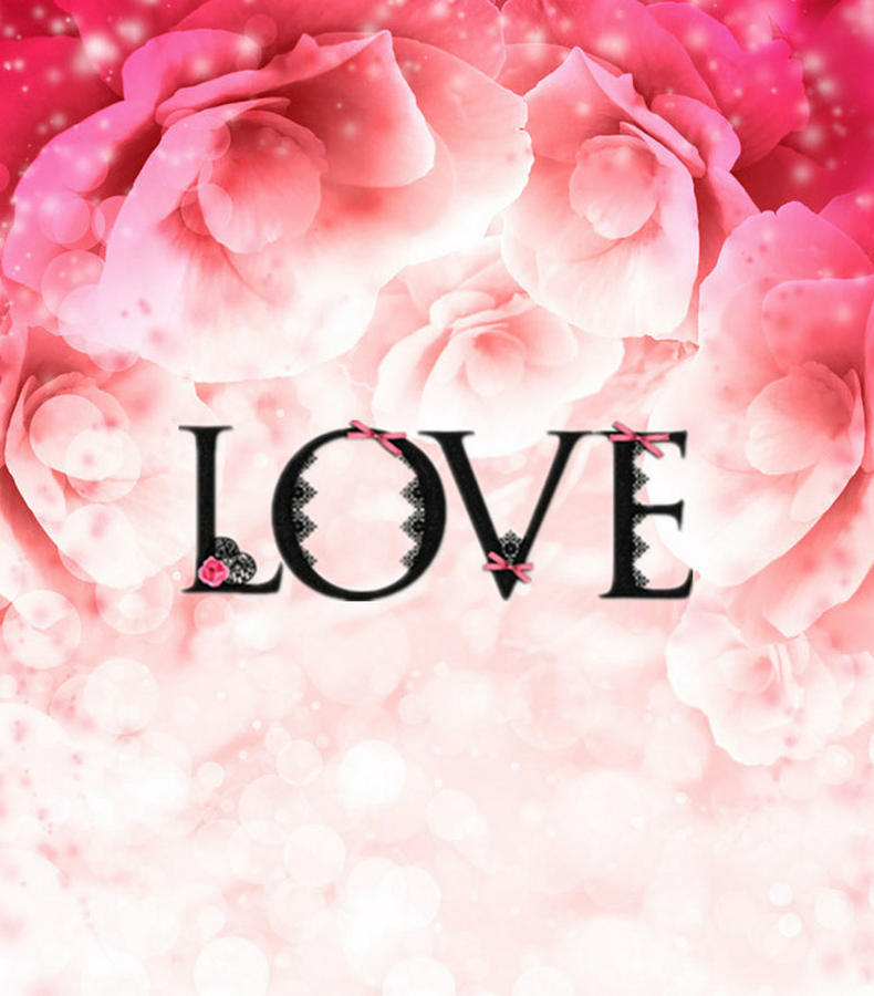 Rose Digital Art - Love Heart ND12 #1 by Sandy Sheni