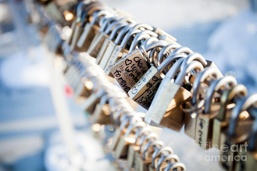 Love locks #1 Photograph by Kati Finell