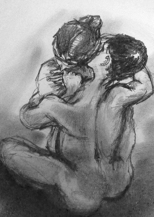 Lover #1 Drawing by Hae Kim
