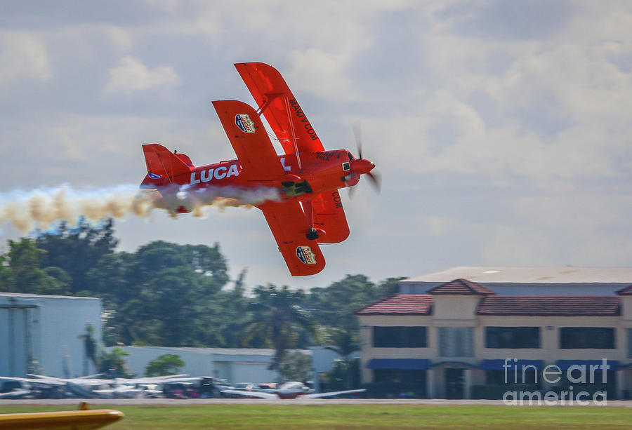 Low Pass Biplane #1 Photograph by Tom Claud