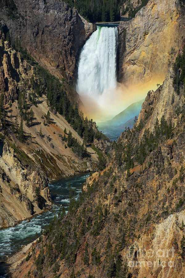 Lower Falls Rainbow #1 Photograph by Brad Schwarm