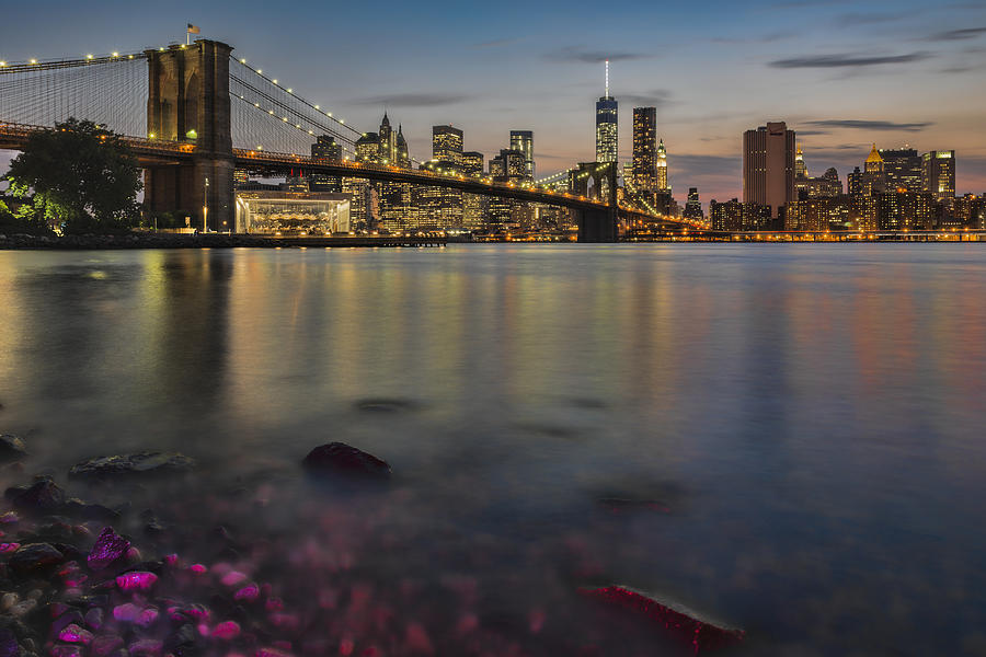Sunset Photograph - Lower Manhattan At Twilight #1 by F. M. Kearney