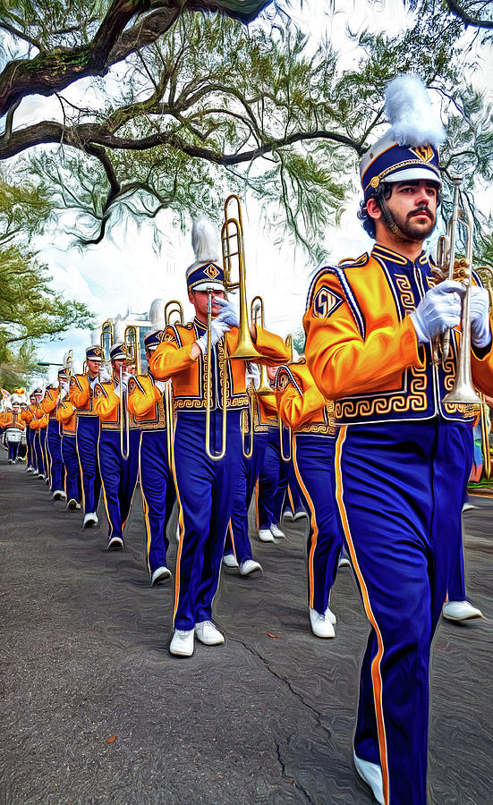 Louisiana State University Photograph - LSU Tigers Band 7 #1 by Steve Harrington