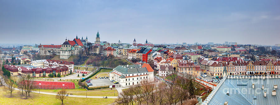Lublin old town panorama Poland #1 Photograph by Michal Bednarek
