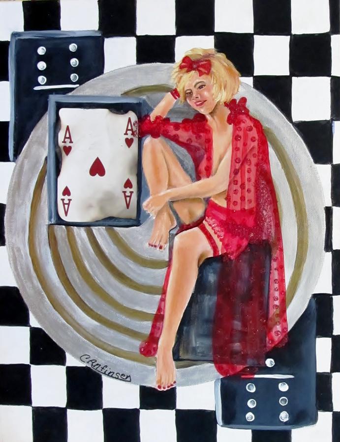 Lucky Lady #1 Mixed Media by Carol Allen Anfinsen