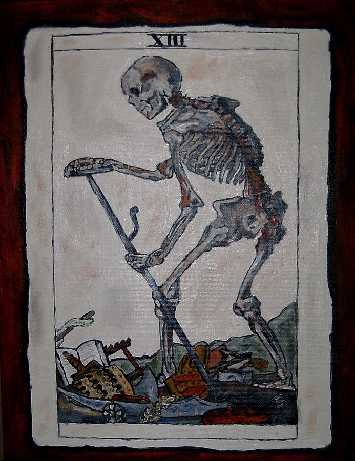Skeleton Painting - Lucky Number #1 by Deana Smith