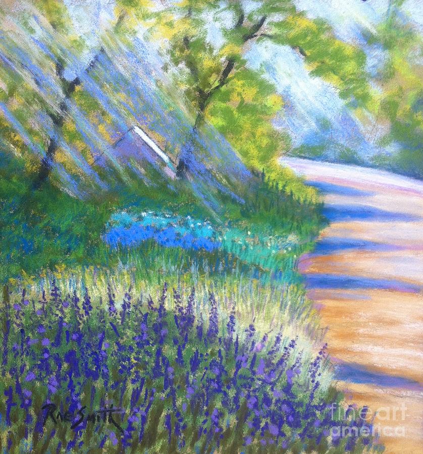 Lupens on Buccaneer Road #1 Pastel by Rae  Smith