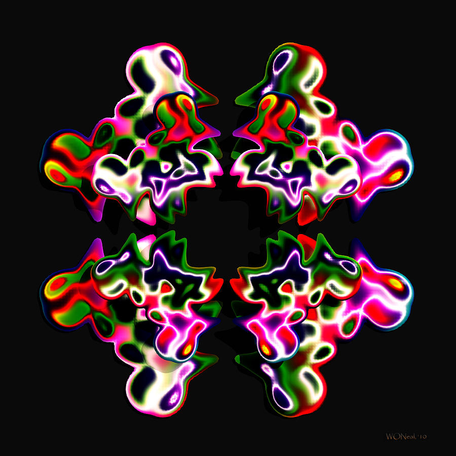 Pattern Digital Art - Luxe 2 by Walter Neal