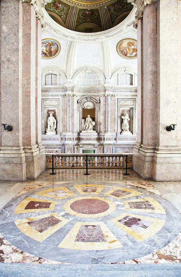 Luxury interior in Reggia di Caserta, Naples, Italy #1 Photograph by Paolo Modena