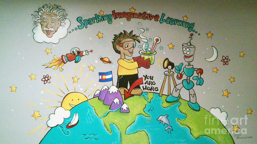 Mad Science of Colorado Mural Painting by Renee Womack Mad Science of Colorado Mural Painting by Renee Womack
