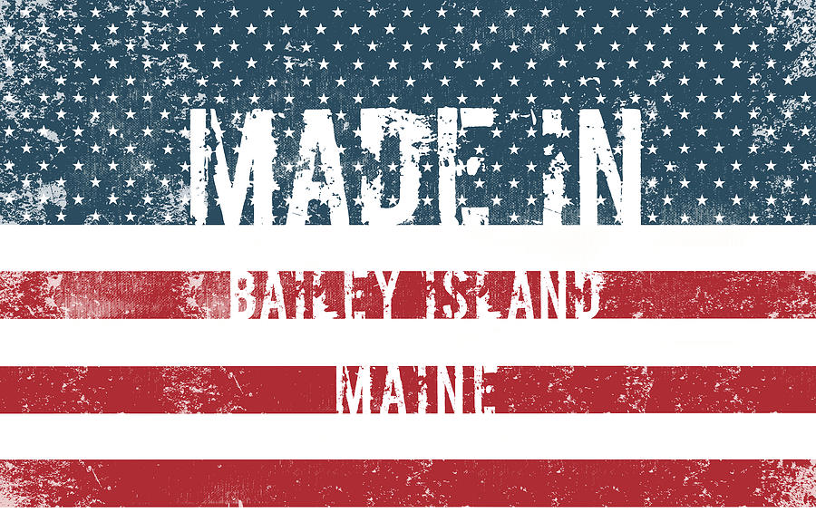 Made in Bailey Island, Maine #1 Digital Art by Tinto Designs