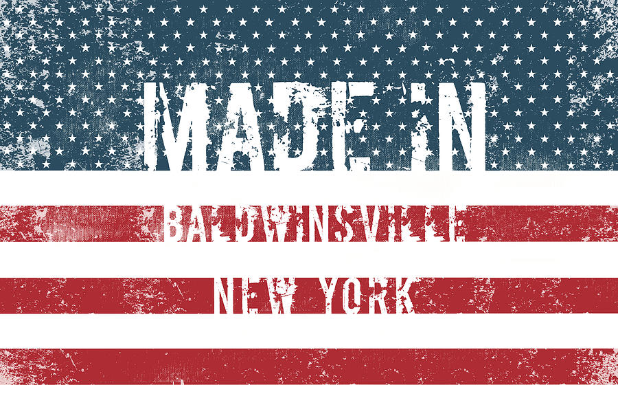 Made in Baldwinsville, New York #1 Digital Art by Tinto Designs