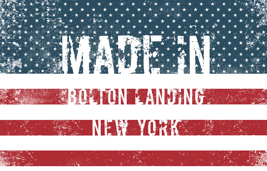 Made in Bolton Landing, New York #1 Digital Art by Tinto Designs