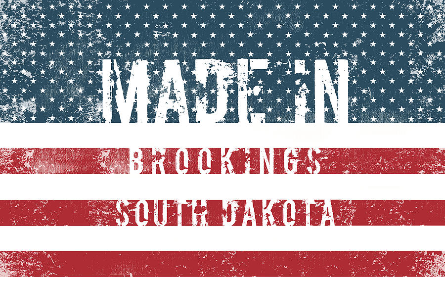 Made in Brookings, South Dakota #1 Digital Art by Tinto Designs