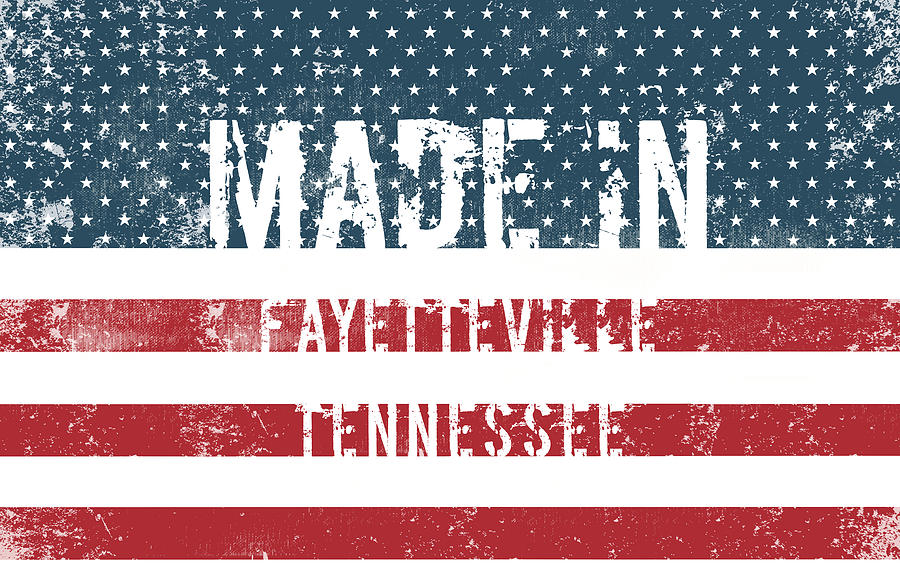 Made in Fayetteville, Tennessee #1 Digital Art by Tinto Designs