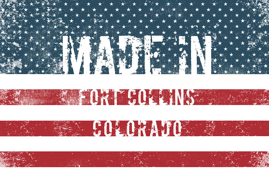 Made in Fort Collins, Colorado #1 Digital Art by Tinto Designs
