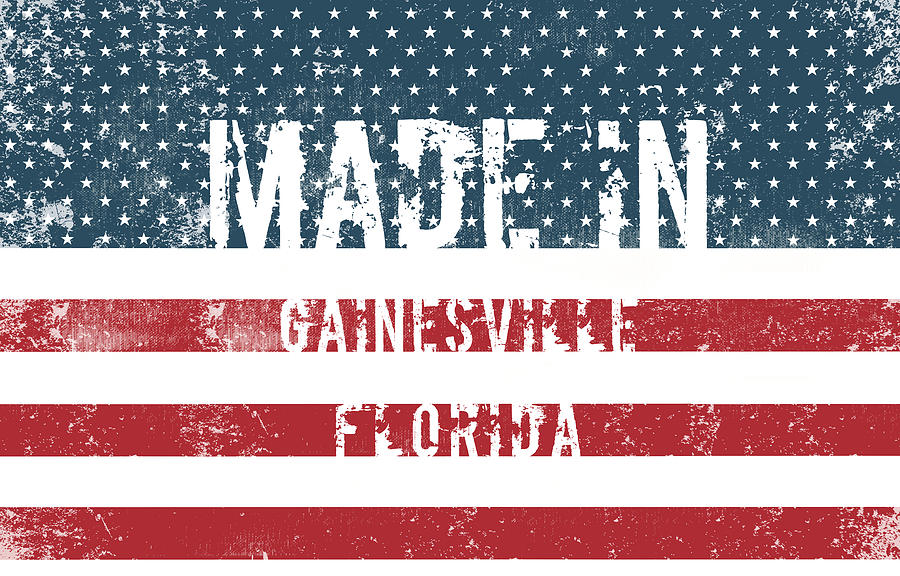 Gainesville Digital Art - Made in Gainesville, Florida #1 by Tinto Designs