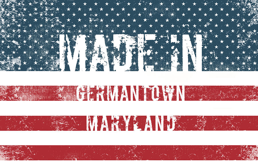 Made in Germantown, Maryland Digital Art by Tinto Designs