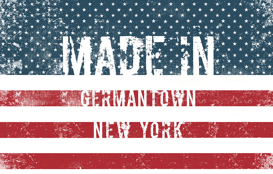 Made in Germantown, New York #1 Digital Art by Tinto Designs