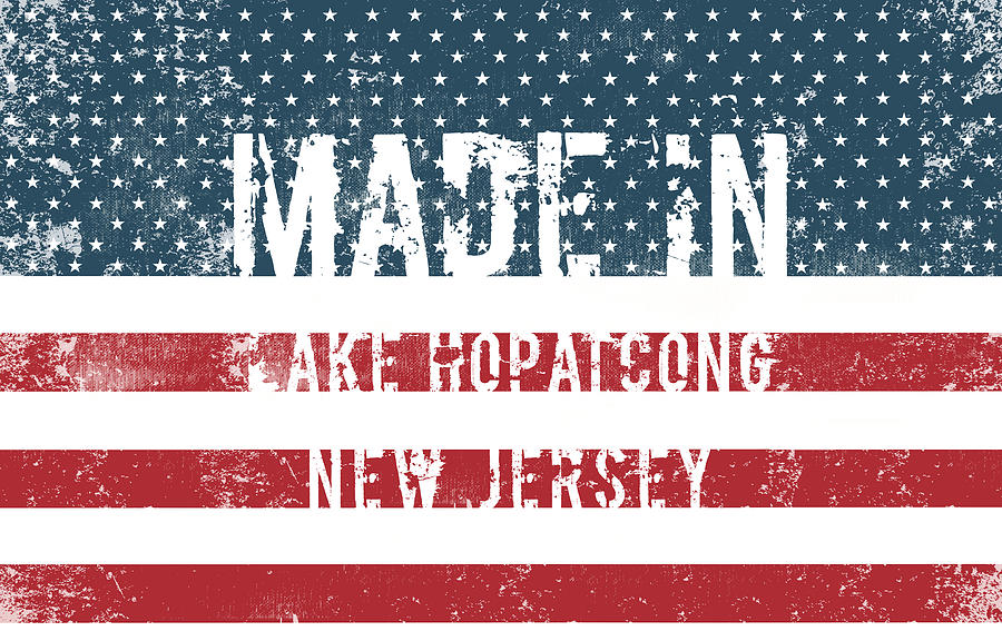 Made in Lake Hopatcong, New Jersey #1 Digital Art by Tinto Designs