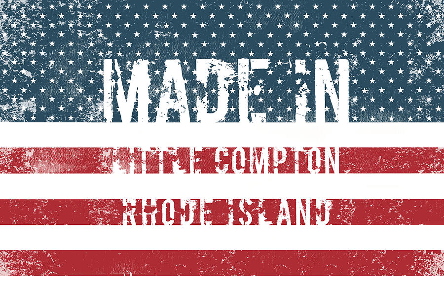 Made in Little Compton, Rhode Island #1 Digital Art by Tinto Designs