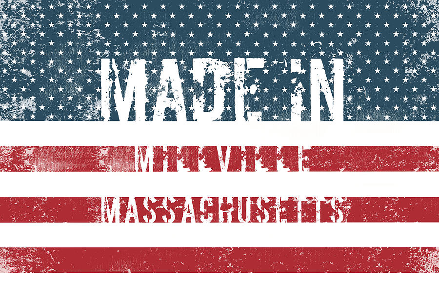 Millville Digital Art - Made In Millville, Massachusetts by Tinto Designs Millville Digital Art - Made In Millville, Massachusetts by Tinto Designs