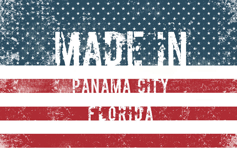 Made in Panama City, Florida #1 Digital Art by Tinto Designs