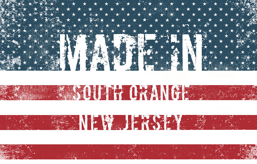 Made in South Orange, New Jersey #1 Digital Art by Tinto Designs