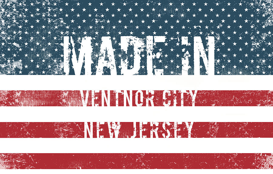 Made in Ventnor City, New Jersey #1 Digital Art by Tinto Designs