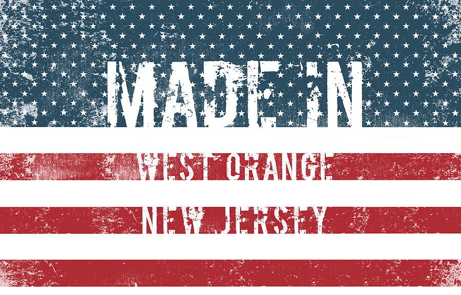 Made in West Orange, New Jersey #1 Digital Art by Tinto Designs