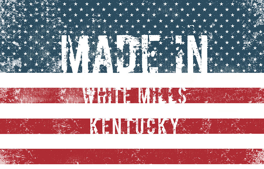 Made in White Mills, Kentucky #1 Digital Art by Tinto Designs