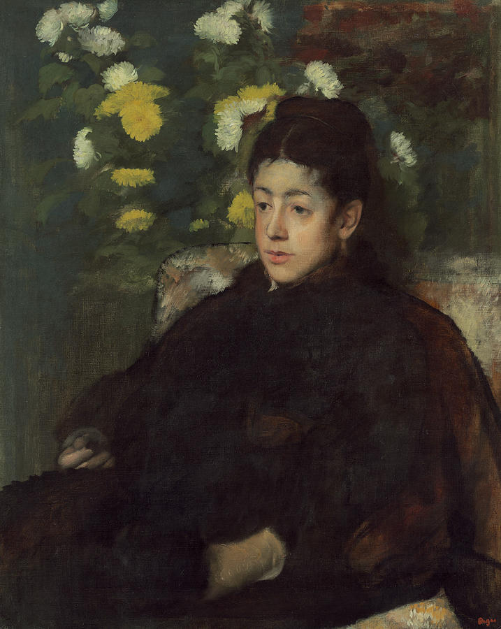 Edgar Degas Painting - Mademoiselle Malo by Edgar Degas
