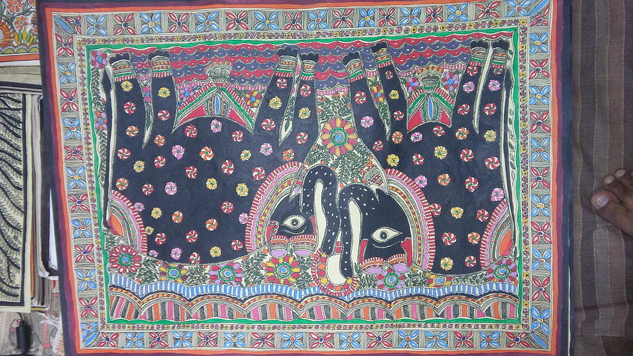 Madhubani Painting Painting by Nitin Jha - Fine Art America