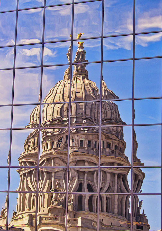 Madison Capitol Reflection #1 Photograph by Steven Ralser